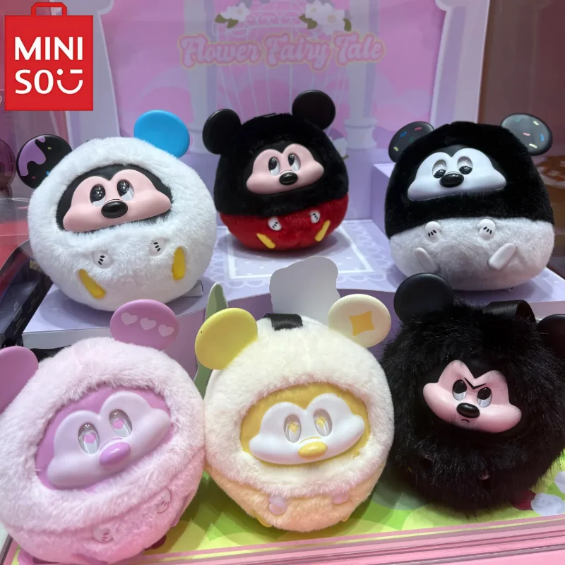 

Miniso Mickey Mouse Fun Collision Series Vinyl Plush Blind Box Keychain Cute Collectible Surprise Gift Toy For Women Girl