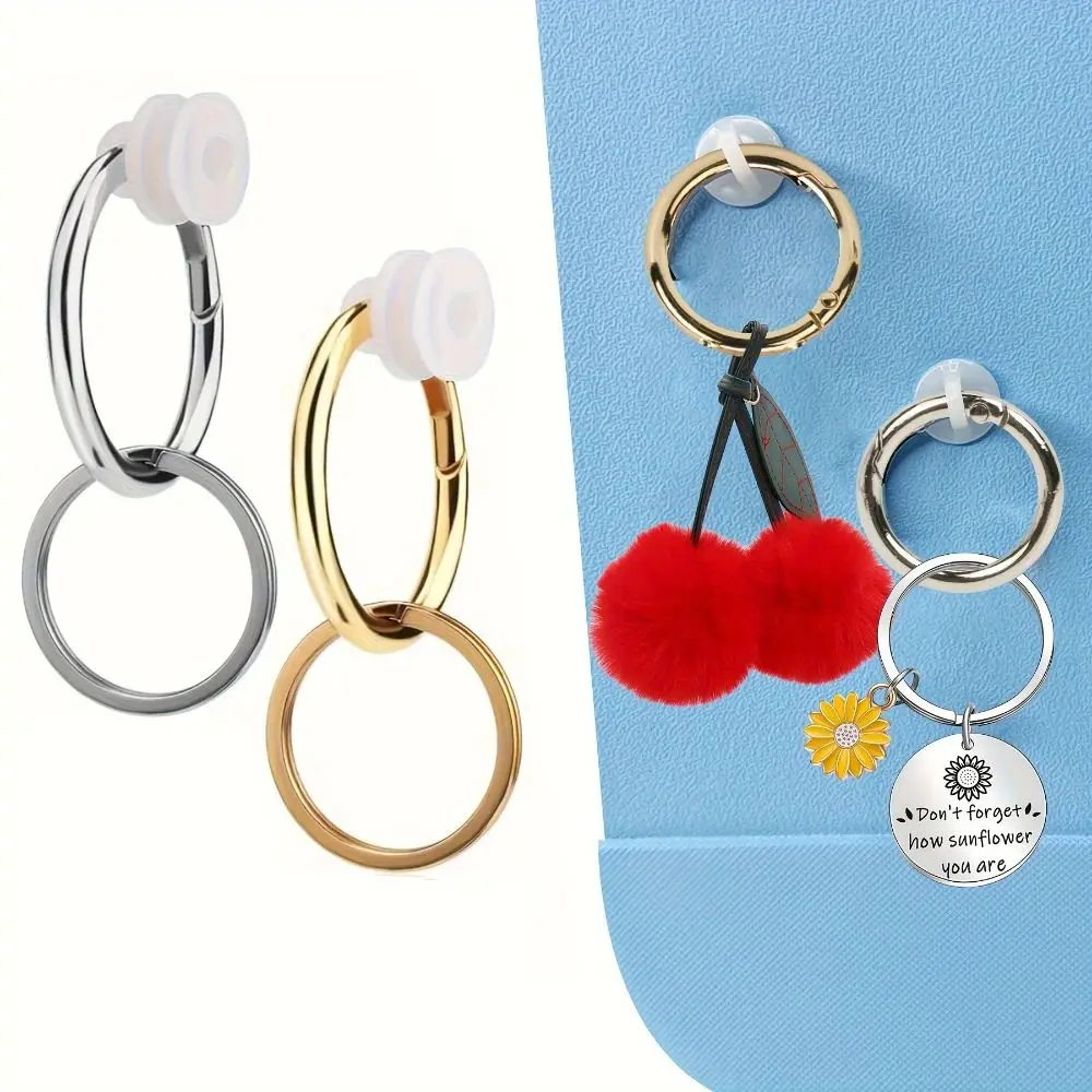 2Pcs Hooks Key Holder for Bogg Bags Rubber Beach Bag DIY Beach Bag Accessories Charms Plastic Handbag for Bogg Bag/Beach Bag