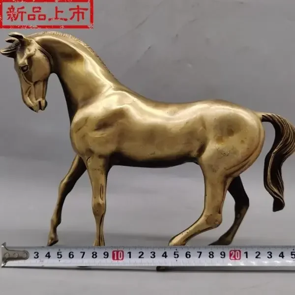 

Antique Bronze Horse Statue for Home Decor FengShui Lucky Wealth Symbol Excellent Home Ornaments