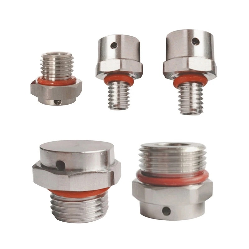 Stainless Steel Waterproof Air Vent Valves M5 M-6 M12 M16 M20 Screw In Protective Vent Plug Metal Breathers Vent Valves