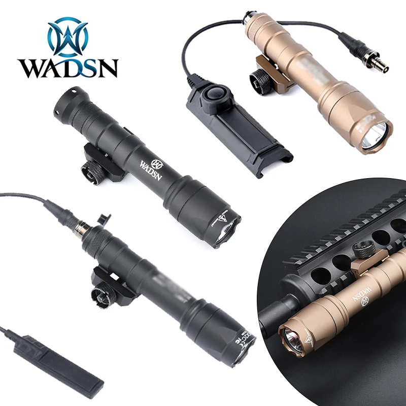 

WADSN M600 M600C Flashlight 600 Lumens Tactical Weapon Scout Light Fit 20mm Picatinny Rail M300 LED Torch Airsoft Hunting Lamp