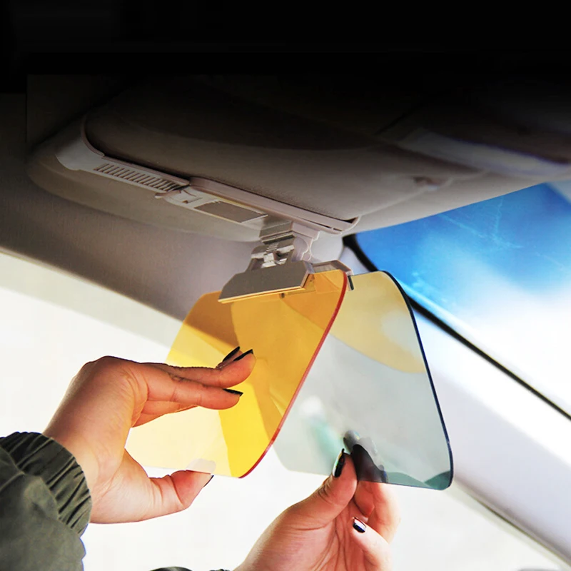 Car Sun Visor HD Anti Sunlight Dazzling Goggle Day Night Vision Driving Mirror UV Fold Flip Down Clear View Interior Mirrors image 2