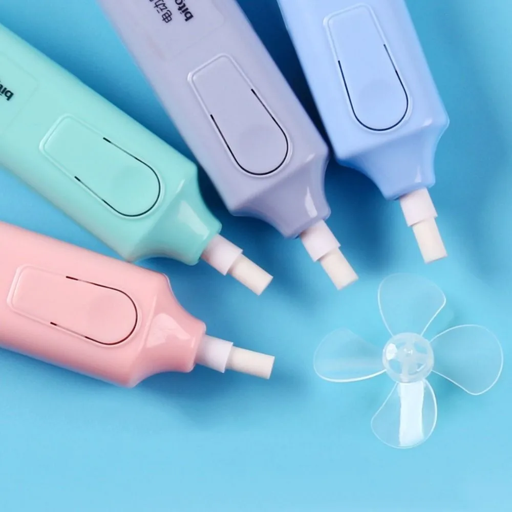 With Fan Blades Electric Eraser with Refills Less Rubber Debris Core Replacement Automatic Eraser Set Traceless Labor-saving