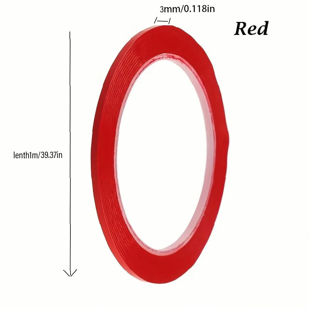 5 Rolls PET Positioning Tape Red Yellow Blue Green Black Insulation Floor Marking Waterproof Anti-Slip Line Tape Violin Position