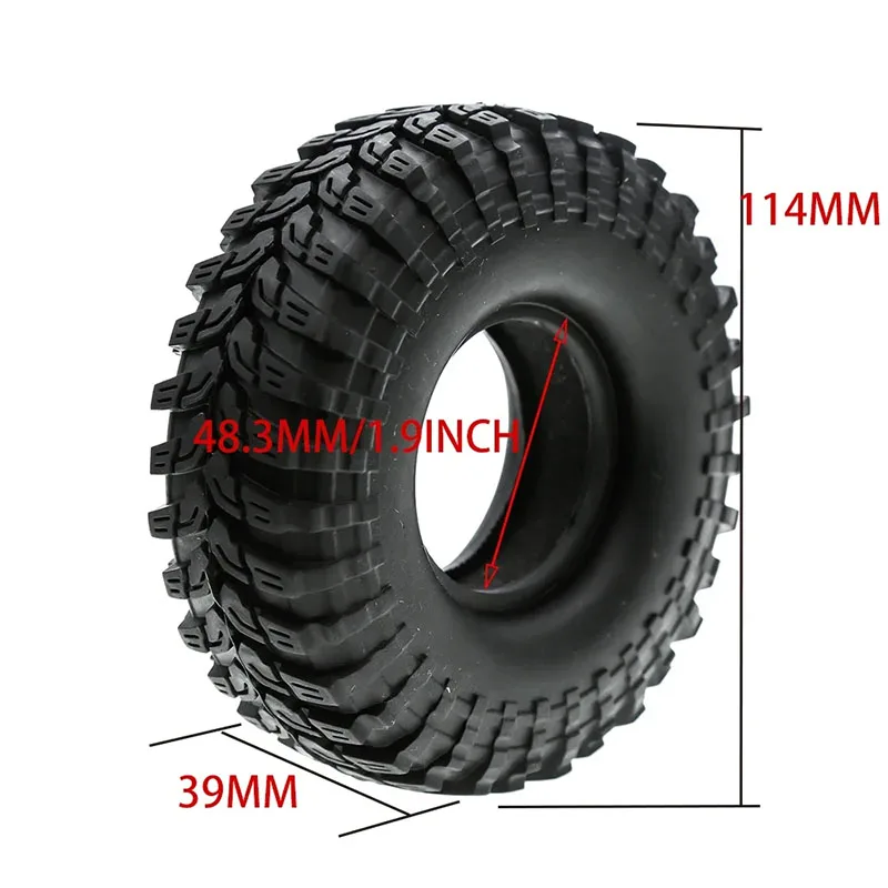 RC 4 stuks 1.9 inch Band Rubber Wiel Banden Band voor 1:10 RC Rock Crawler TRX4 Bronco D90 D110 Axiale scx10 90046 RC4WD CC01 TF2 - afbeelding 1