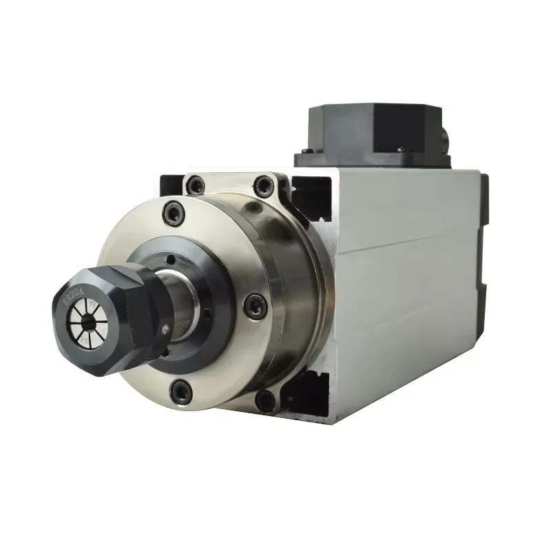 2.2kw ER20 Collet Air Cooled No Flange Spindle Motor with Bearing for Woodworking Drilling CNC Router Parts