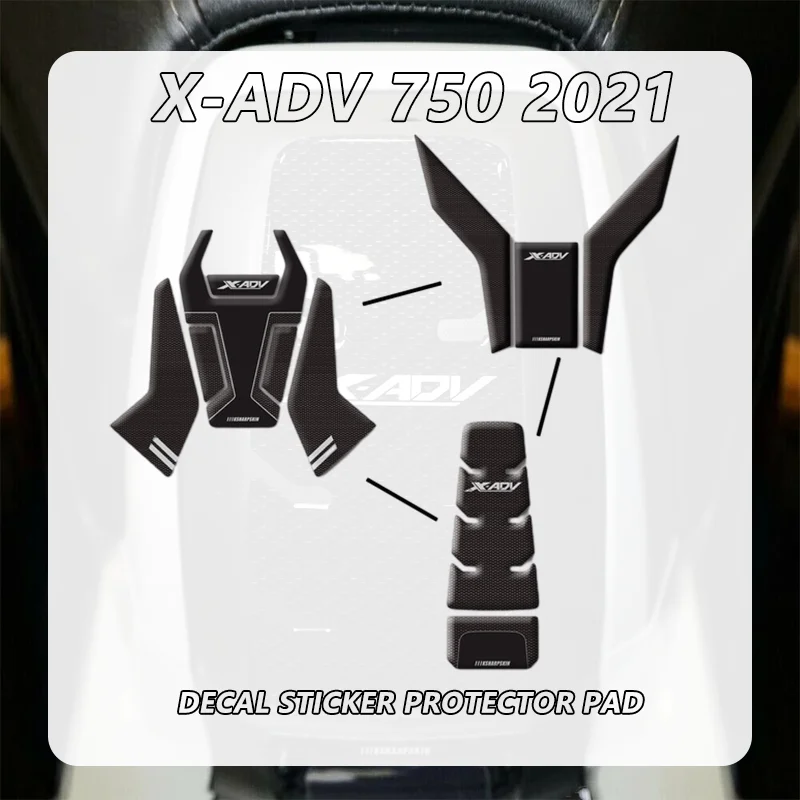 

NEW For X-ADV 750 x-adv750 XADV 750 2021-2024 Motorcycle Fuel Tank Pad Sticker 3D Gel Fuel Tankpad Protector Decorative Decals