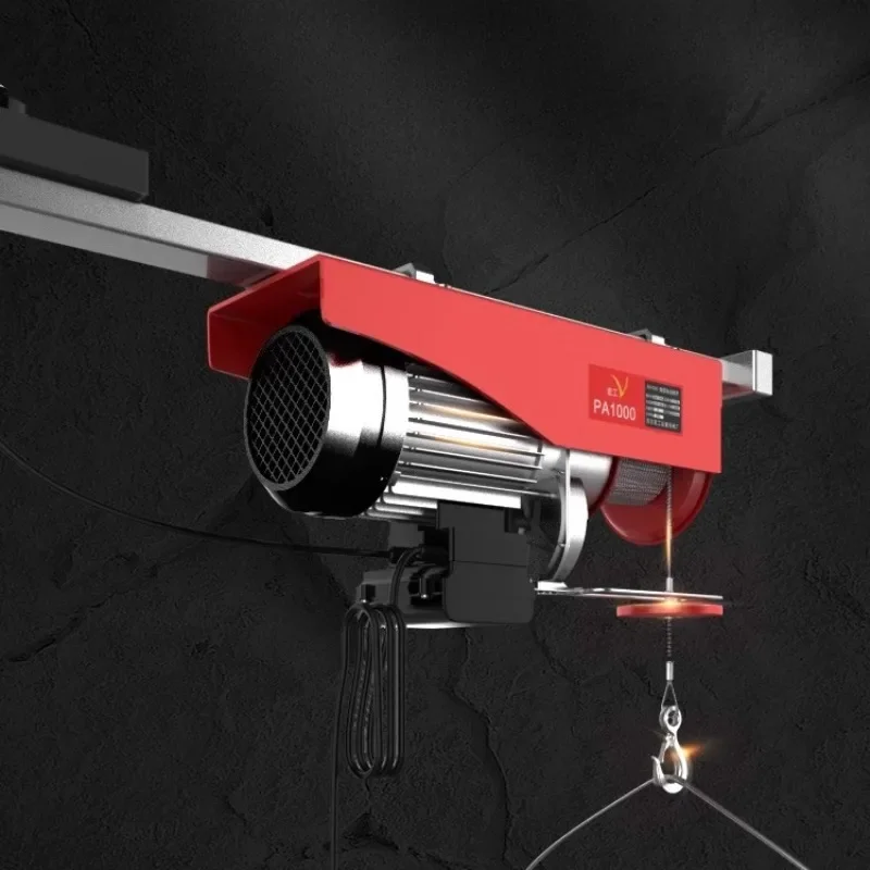Miniature electric hoist wireless remote control 220v small crane