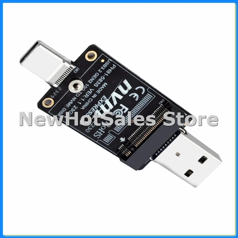 

Адаптер-плата M.2 для USB Type-C, корпус для NVMe SSD, интерпозер JMS583, поддержка 10 Гбит/с, для SSD размером 2230 - ABVP