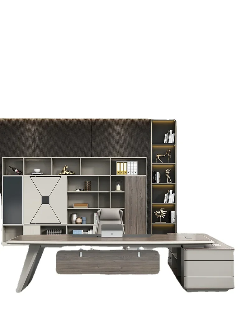 Durable Fashion Manager Office Desk and Chair Modern Creative Boss Desk Large Class Desk Minimalist Premium