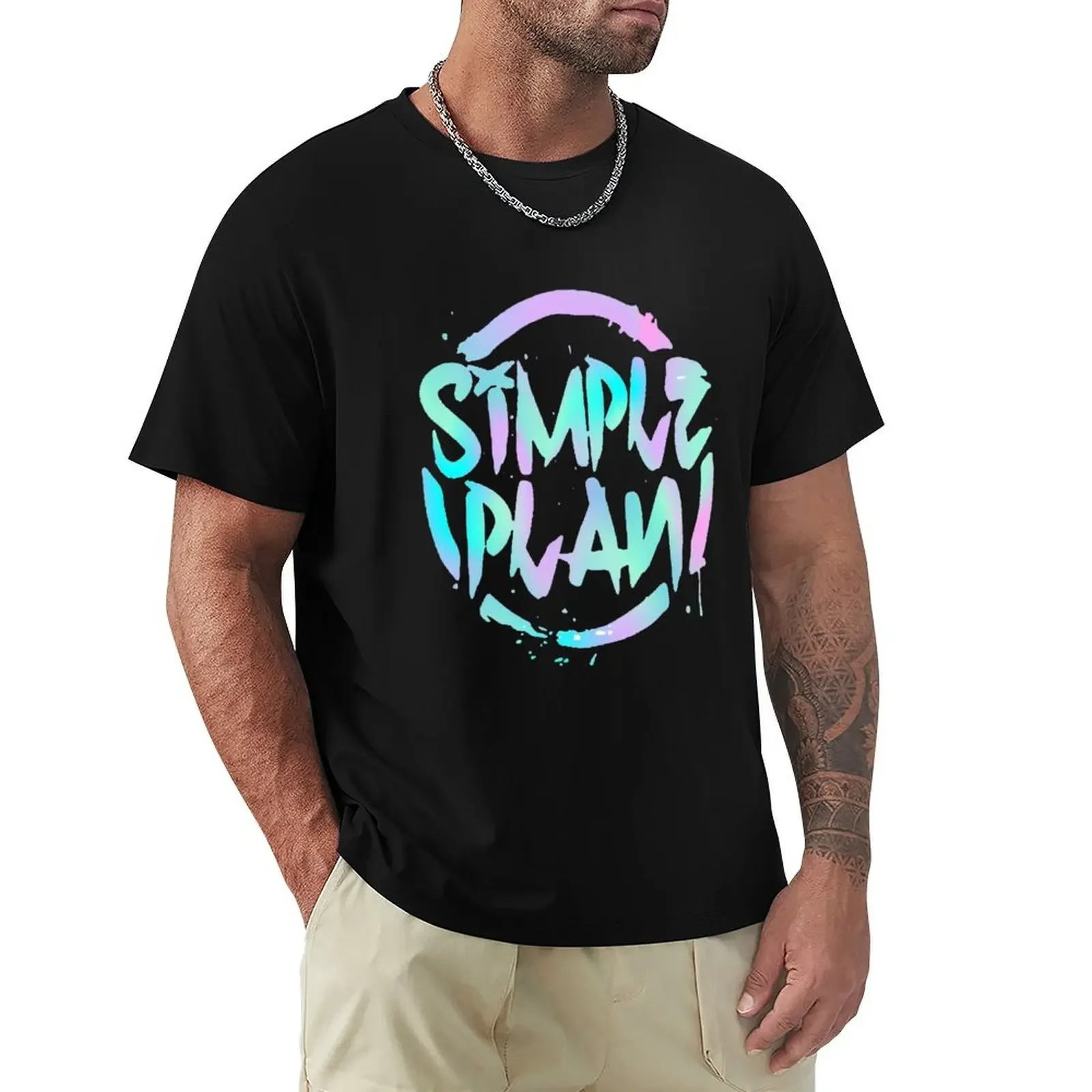 light simple T-Shirt hippie clothes quick drying shirts men