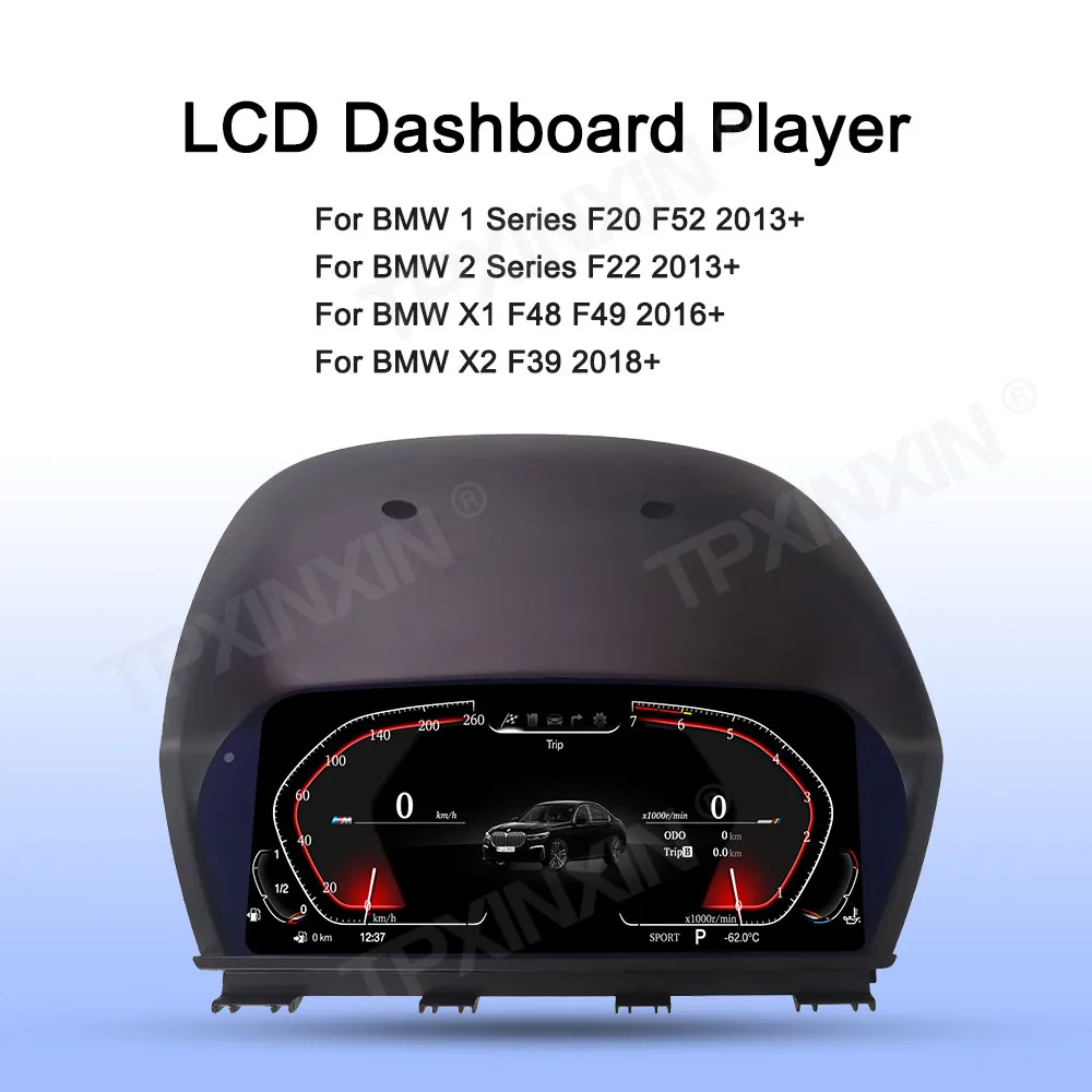 For BMW F48 X1 X2 F49 F20 F52 2013-2018 Dashboard Instrument Display Speedometer meter Virtual LCD Instrument Cluster Cockpit