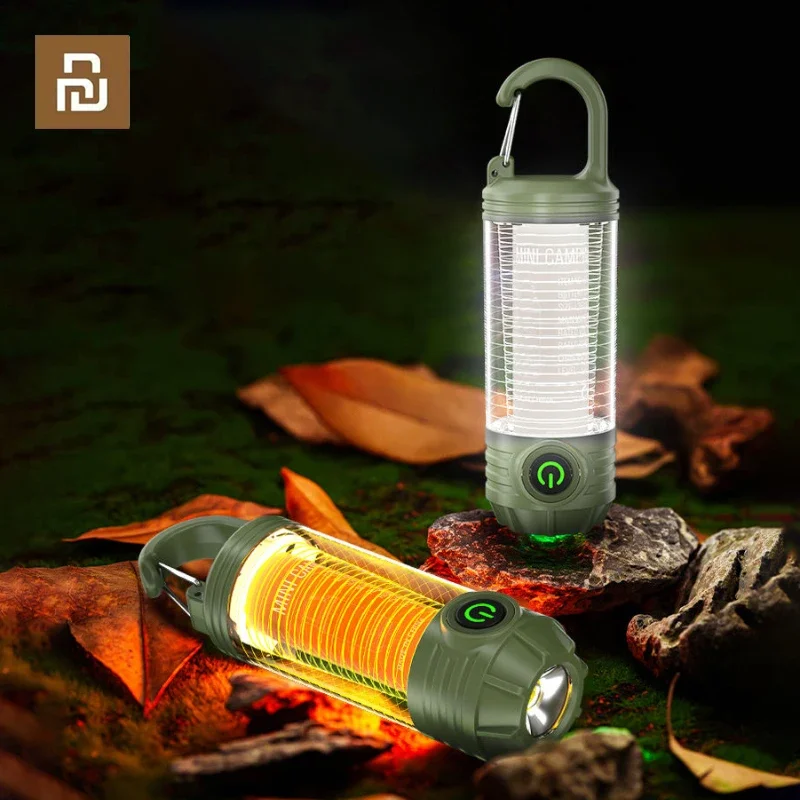 

Xiaomi Camping Light Rechargeable Outdoor Lighting Portable Tent Canopy Atmosphere Camping Light Multifunctional Long Life Torch