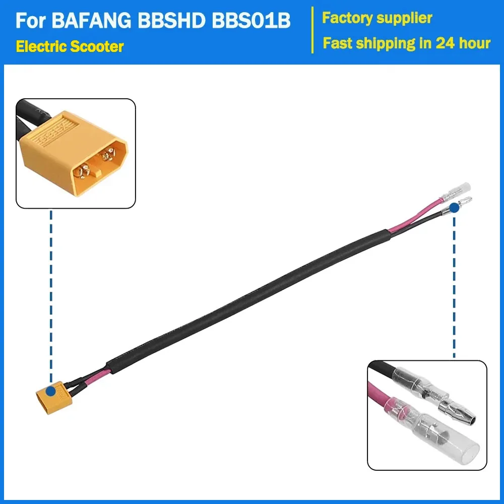 

XT60 Connector Cable Power Extension Cable for Bafang BBS01B BBS02B BBSHD E-Bike Mid Drive Motor Electric Bicycle Battery Wire