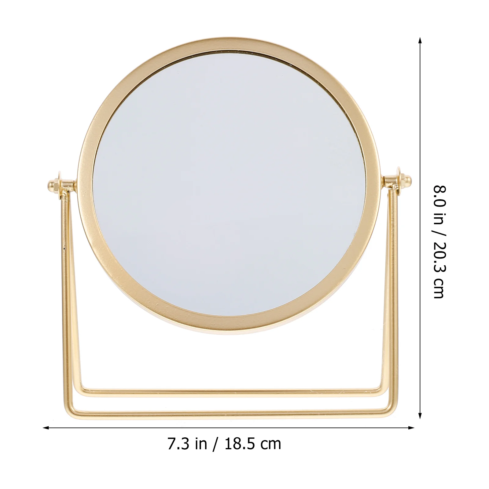 Mirror Round Swivel Mirror for Table Desk Desktop Countertop Up-Close Grooming Makeup Application