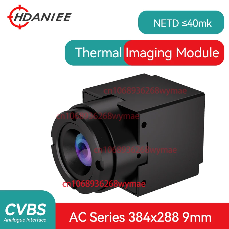 

AC384 9MM Thermal Imager 384×288 High Resolution Analog CVBS 12um Uncooled Infrared Focal Plane Detector for RC FPV Drone Parts