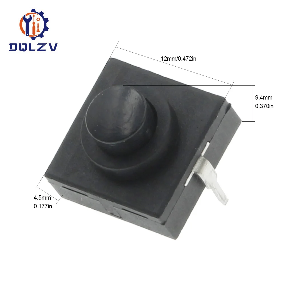 12*12*9.4mm Flashlight Button Switch 1A 30V CB-1212-112D 2Pin Ultra-Thin Middle of the feet