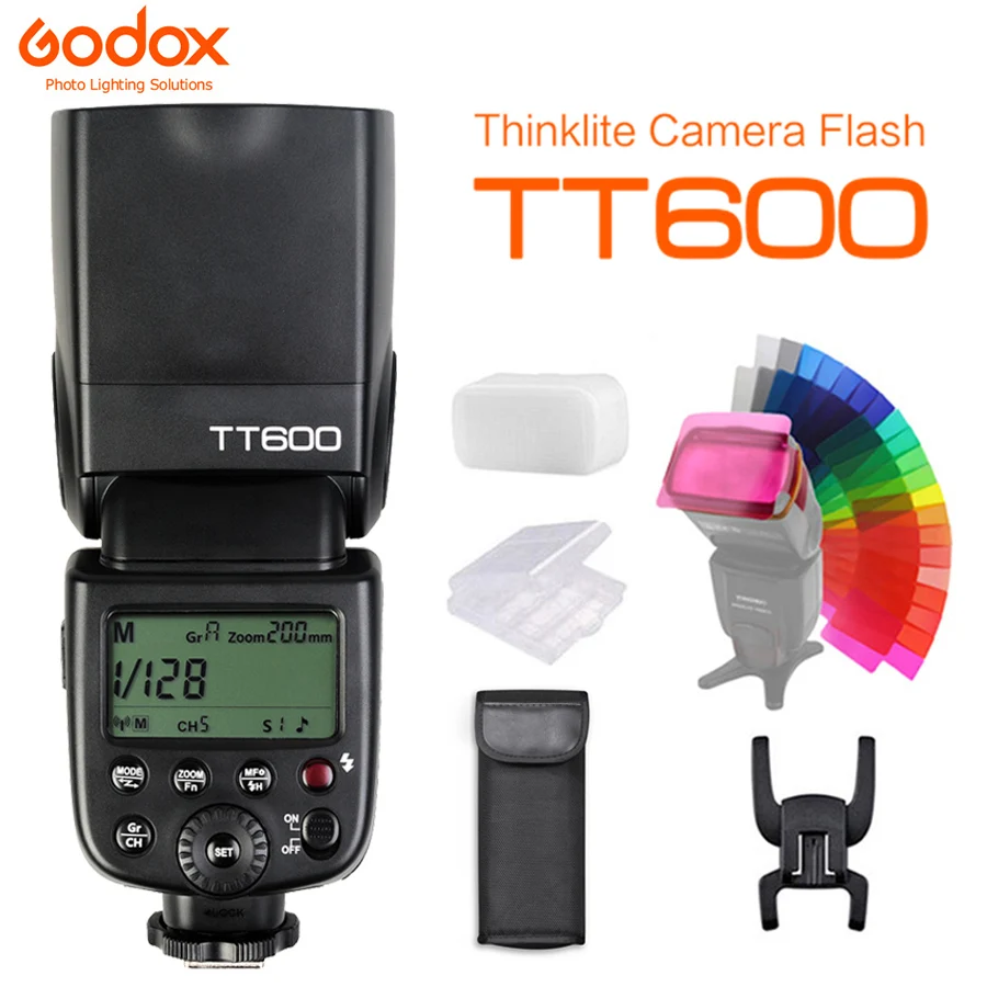 

Godox TT600S TT600 2.4G Wireless GN60 Master/Slave Camera Flash Speedlite for Canon Nikon Sony Pentax Olympus Fuji Lumix