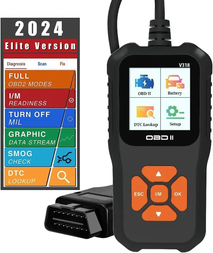 v318自動診断スキャナー-自動車バッテリーテスター-obd2車両故障コードリーダー-多言語対応検出器