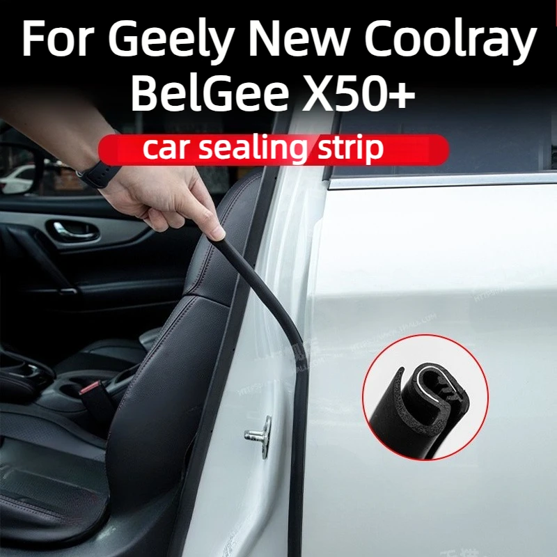 B Pillar Seal Strip For Geely New Coolray BelGee X50+ 2026 2025 Accessories Rubber Noise-Reducing Windproof Wear-Resistant