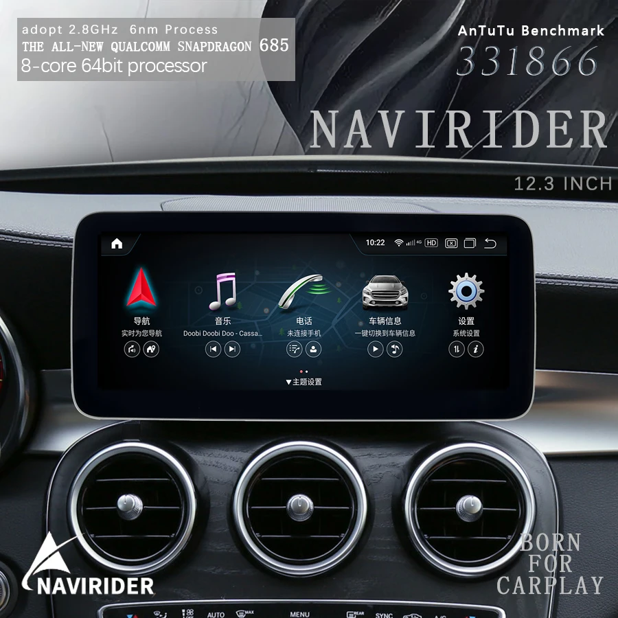 

Snapdragon 685 Android For Mercedes Benz V W447 GLC X253 C Class W205 C180 C200 C220 C300 C350 Carplay Car Radio GPS Navigation