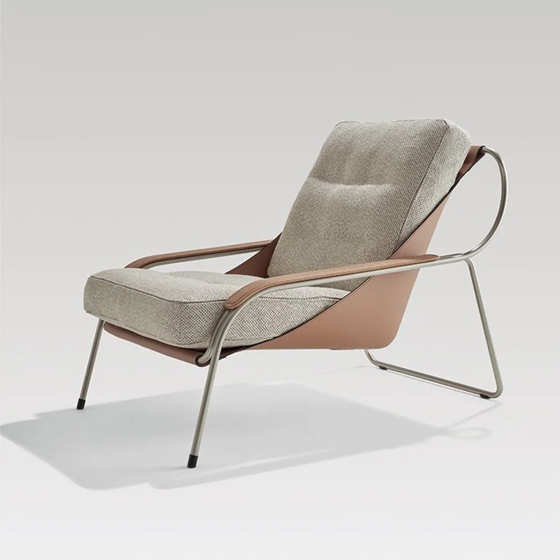 

Nordic light luxury single sofa chair