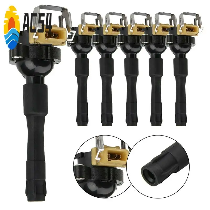 

AC54-6Pcs Ignition Coils 12131748018 UF354 UF300 For BMW 323I 325Ci E46 E39 X5 E36 325 330 V6 V8