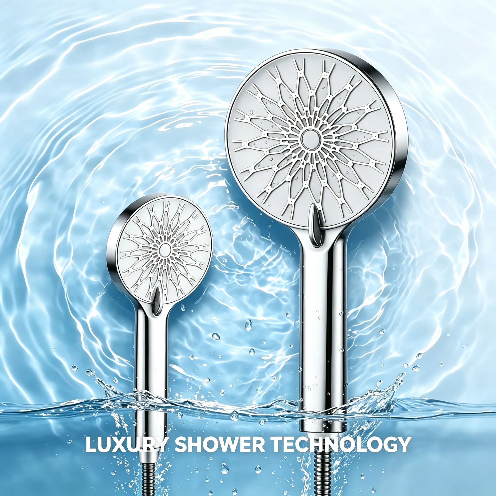 High‑End Dual‑Style Shower Head Available in Handheld and Top‑Mounted Versions Durable Shower Accessory