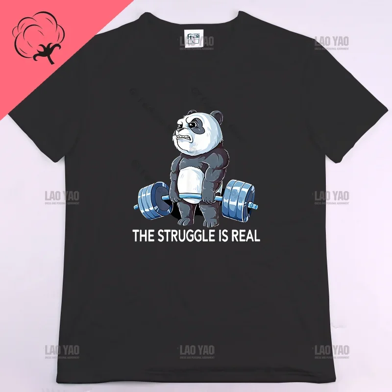 Corgi Fitness Funny Gym Rat  Bodybuilding Crewneck High Quality Cotton T Shirt Men Casual Short Sleeve Oversized image 5