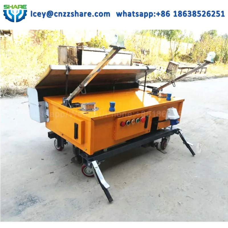 Máquina automática de reboco de concreto para renderização de parede