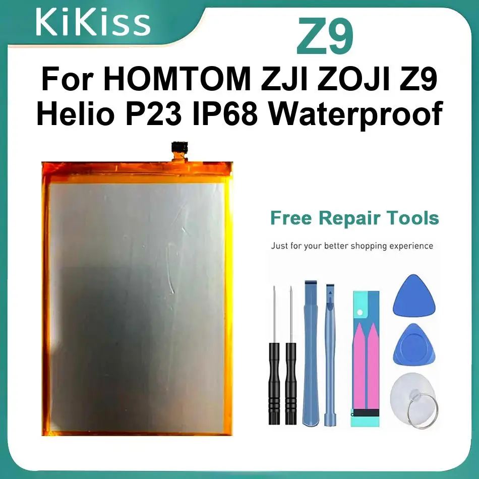 

Z9 Batteries For HOMTOM ZJI ZOJI Helio P23 IP68 Waterproof 5500Mah Replacement Mobile Phone Battery