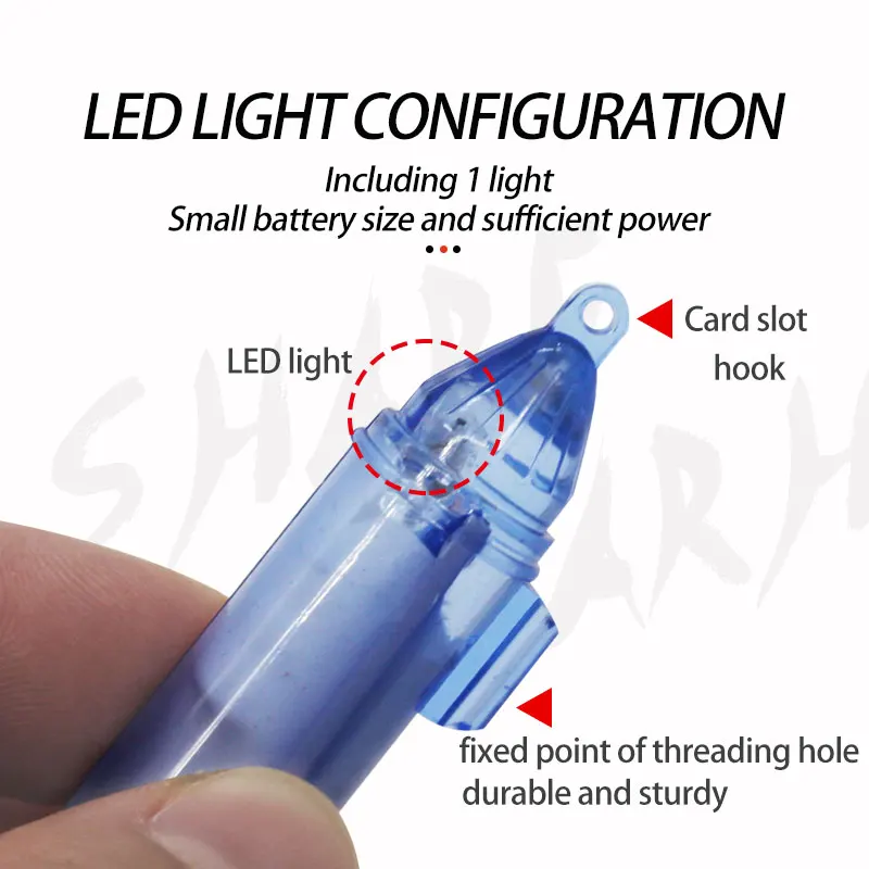 Mini luz LED subacuática para pesca nocturna – Señuelo luminoso - imagen 4