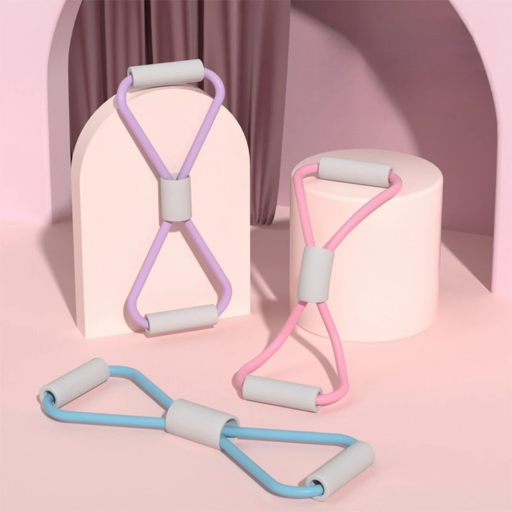 8-character Rally Female Open Shoulder Open Back Rally Rope Elastic Band Home Fitness Yoga Equipment Back Training Artifact