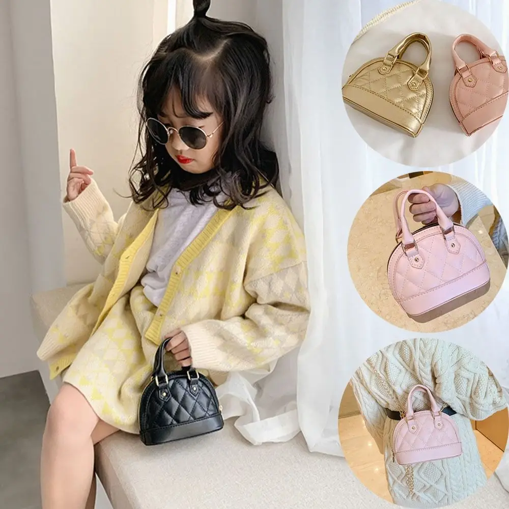 Fashionable Girl\'s Diamond Handbag Xiaoxiangfeng Children\'s Shell Bag Coin Purses Water Proof Chain Shoulder Bag PU