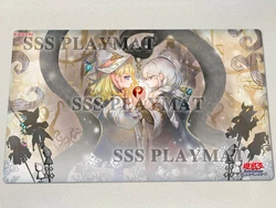 YuGiOh Playmat Astellar & Elzette of the White Forest TCG CCG Mat Board Game Trading Card Game Mat Rubber Mouse Pad Free Bag