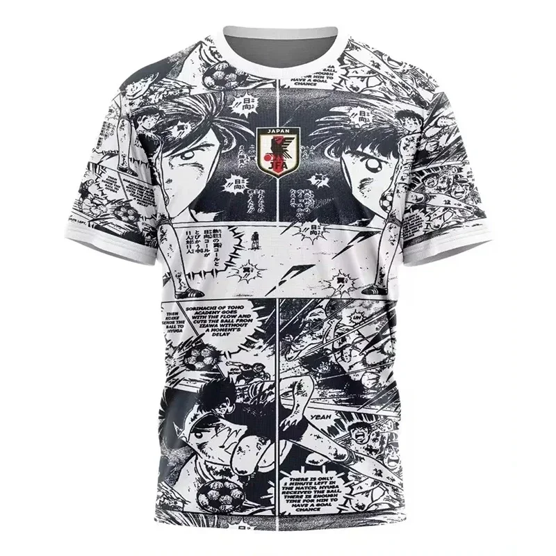 Camiseta de manga curta estampada 3D Gundam para homens e mulheres, respirável, camisa de secagem rápida, futebol esportivo, verão