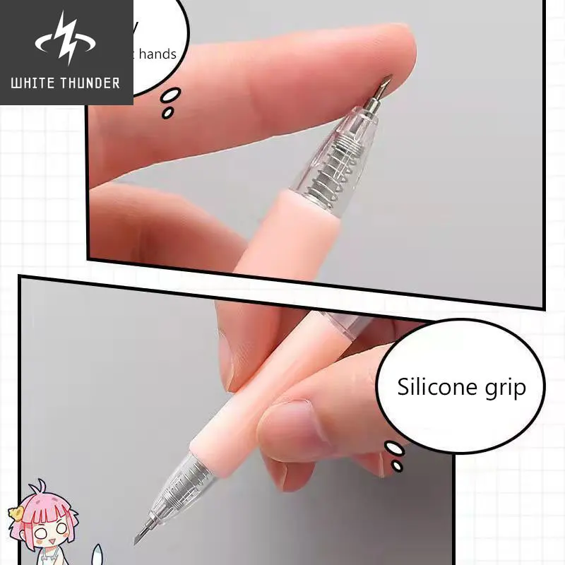 Art Utility Knife Pen Express Box Knife Paper Cutting Tool Craft Tools Precision Sticker Washi Tape Cutter School Supplies