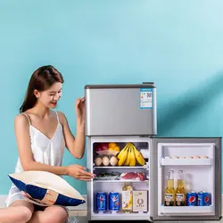 45-liter Household Refrigerator Double-door Refrigeration Freezing Energy-saving Silent Home Use Direct Cooling