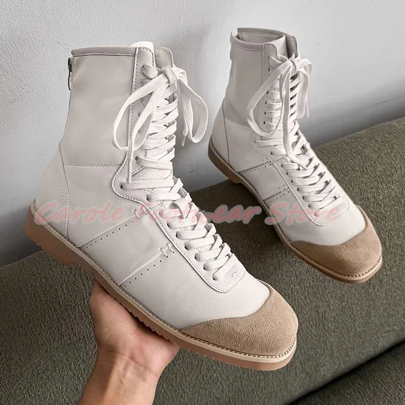 

Мужские повседневные кроссовки-челси на массивном каблуке со шнуровкой, из искусственной кожи разных цветов, для шитья и декора