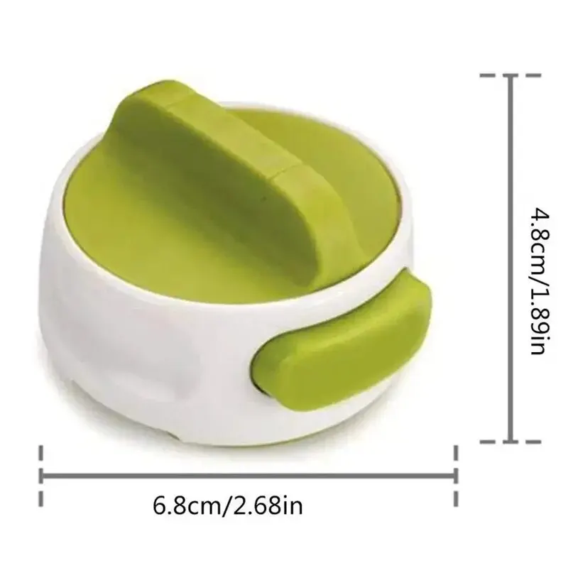 Compact Can Opener Easy Twist Release Portable Space-Saving Manual Stainless Steel