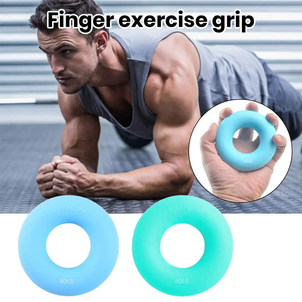 9CM Grip Strength Trainer Ring Forearm Finger Training Silicone Ring Hand Grip Strengthener Hand Exercise Equipment