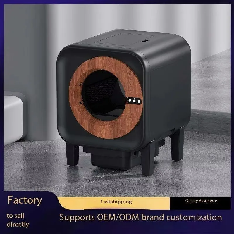 Smart Extra-Large Automatic Cat Litter Box with Odor Control, One-Click Cleaning, Rectangular Eco-Friendly Design