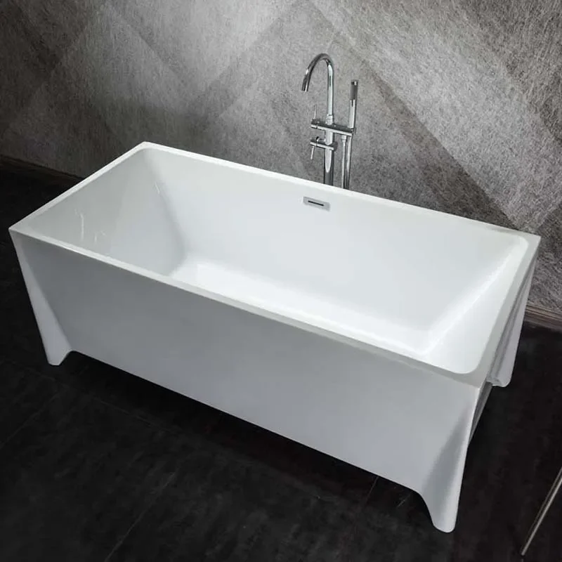 1.7m Acrylic Freestanding Bathtub Classical High End Soaking Tub for Hotel Villa Project Luxury Bathroom Fixture