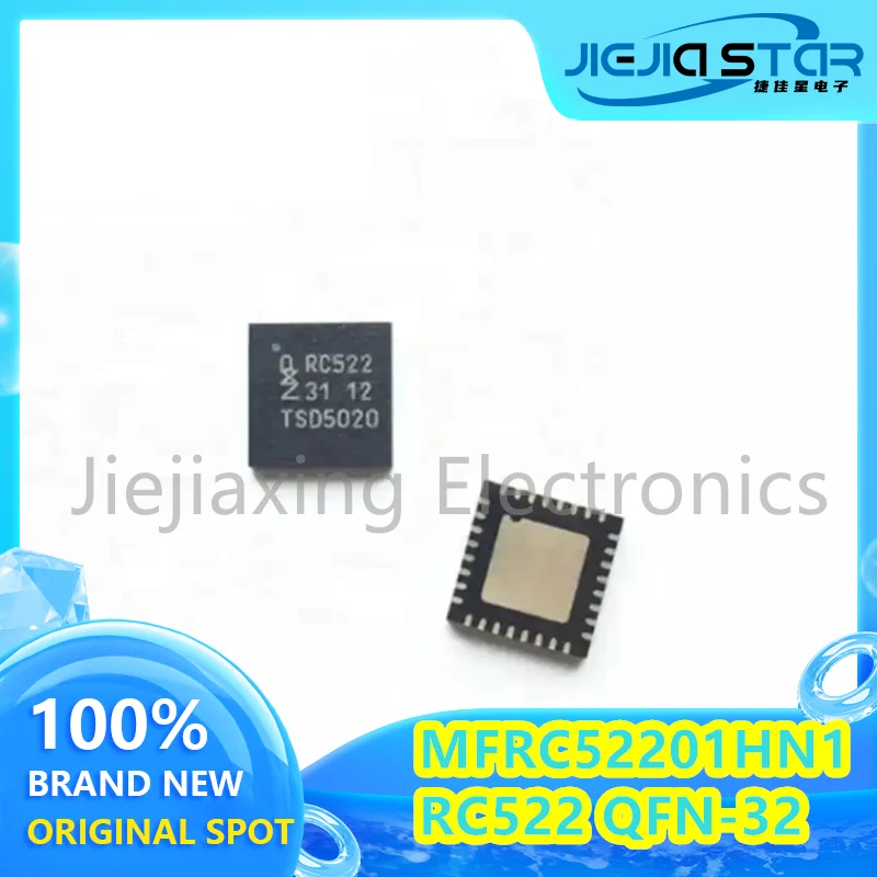 

RF Integrated IC Chip Electronics, Brand New, Original, Free Shipping, MFRC52201HN1, MFRC52201, RC522, QFN32, 3Pcs