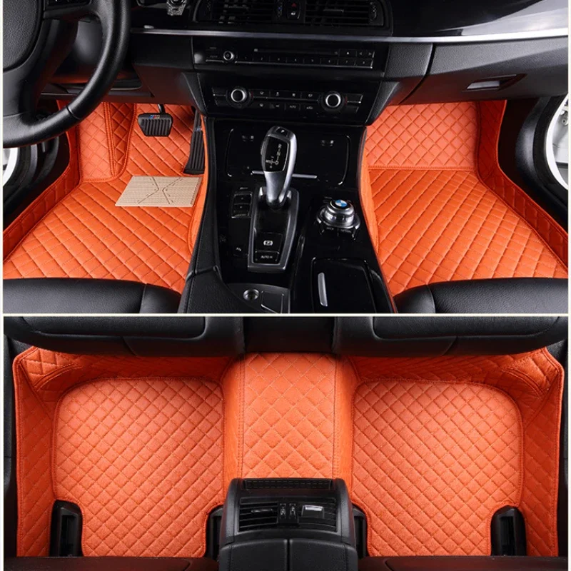 Custom Car Floor Mats for Lexus ES ES 300h 2018-2024 Years Artificial Leather Carpet Interior Car Accessories