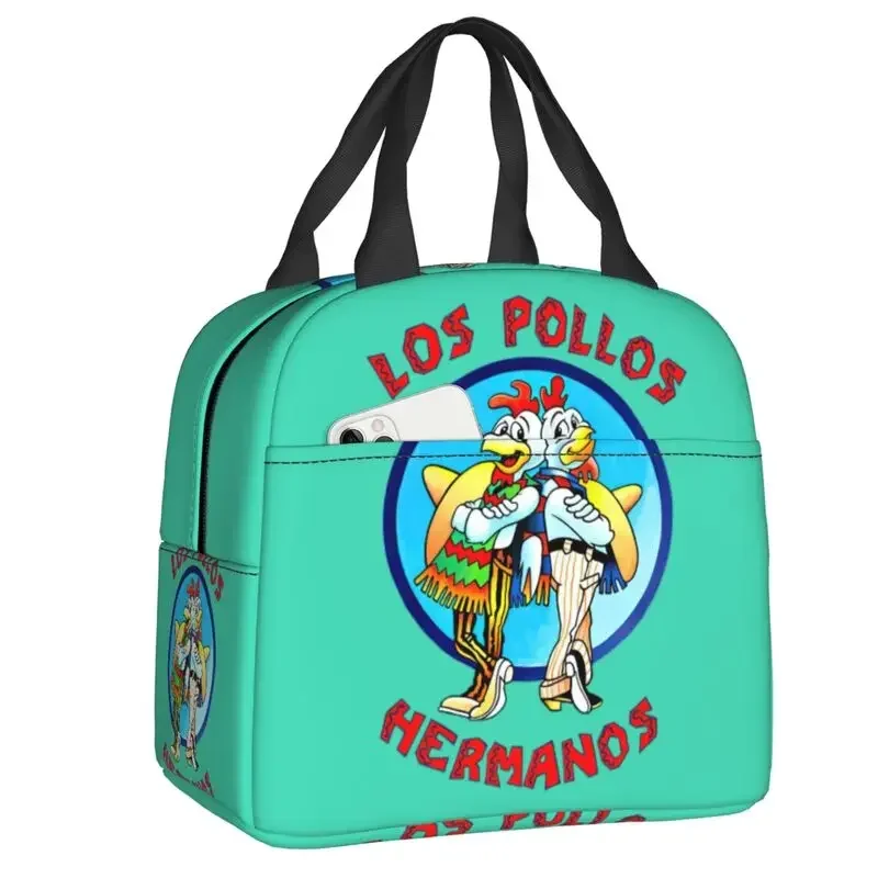 Breaking Bad Lunch Bag Los Pollos Hermanos Cooler Thermal Insulated Bento Box For Women Kids School Beach Camping Food Tote Bags