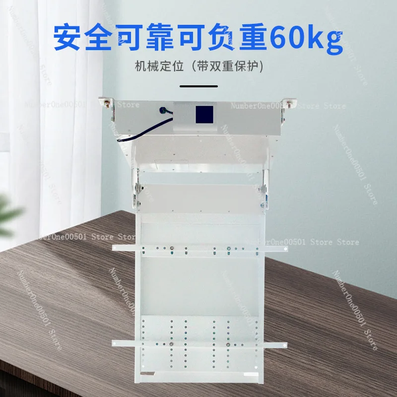 32-70 inch LCD TV hanger, inner flip ceiling TV ceiling rack, remote control TV bracket