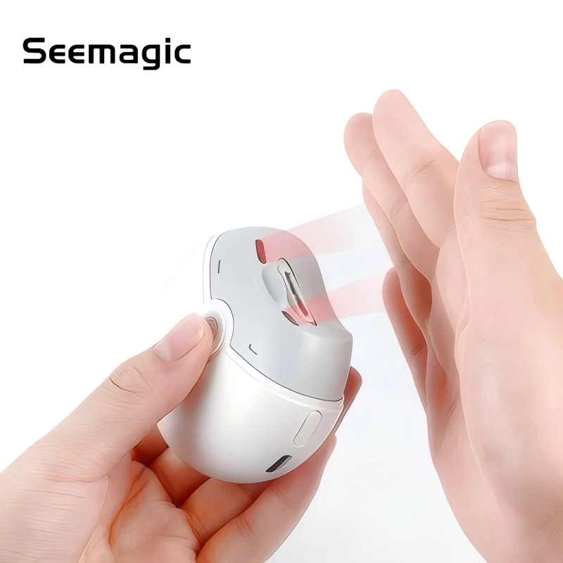 Seemagic Automatic Electric Nail Clipper Grinder, Safe Electric Nail Trimmer for Kids Elderly Adults 2-in-1 Nail File & Clipper