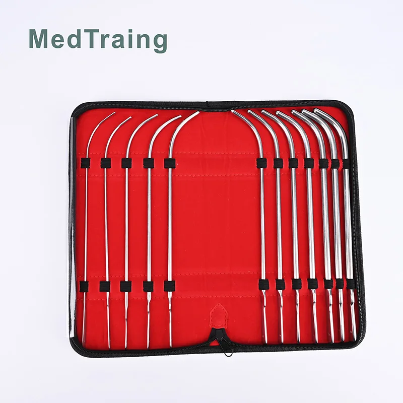 Medical Instruments Urethral Sounds Set high quality Stainless Steel Bag Hegar Dilator Kit Surgery and Inspection also Teaching