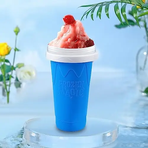 Slushie Maker Cup, Quick  Magic Cup，Smoothies Cup Cooling Cup with Lid&Straw，DIY Homemade Squeeze Icy Cup For Milk Shake, Sm - view 4